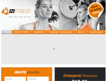 Tablet Screenshot of izifitness.nl